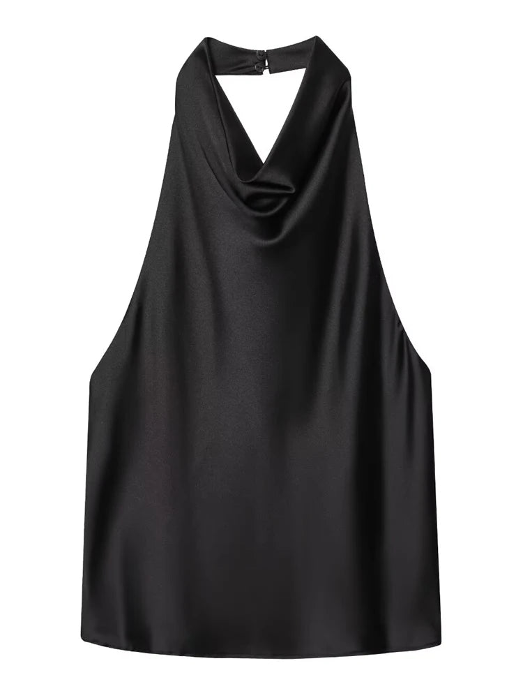 Top Corset Satin Halter Luxe