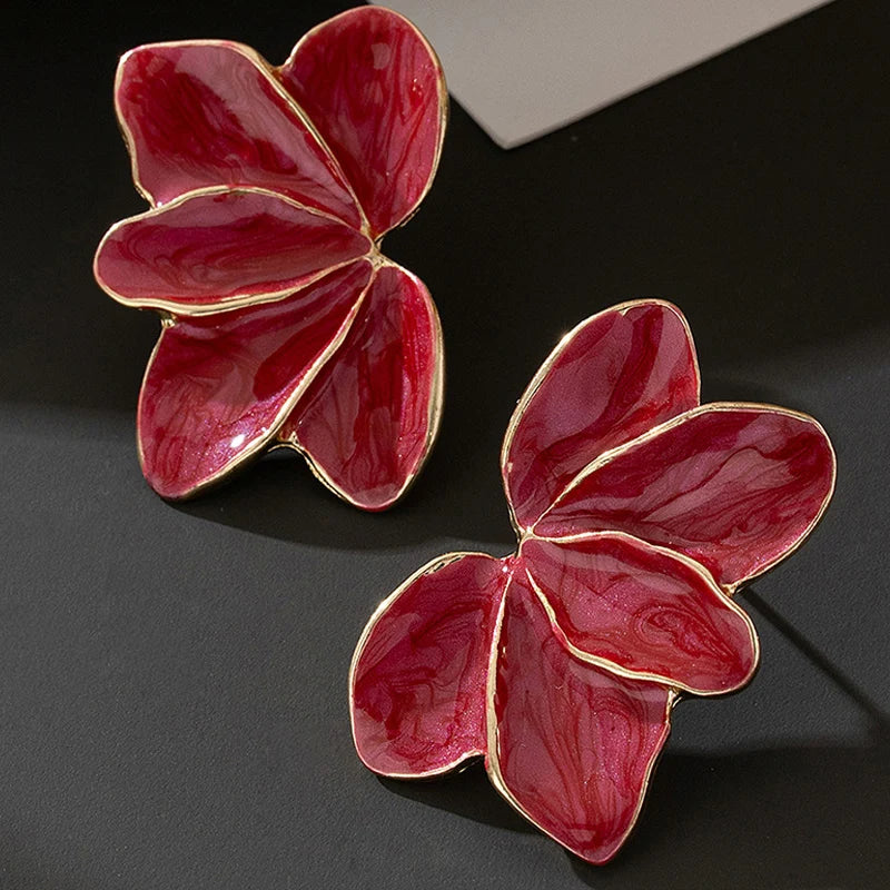 Pendientes Flower Enamel Luxe
