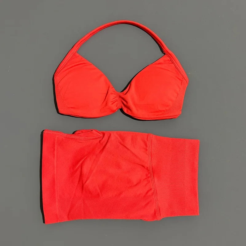 Conjunto Deportivo Tirantes Sin Costuras 2 Piezas