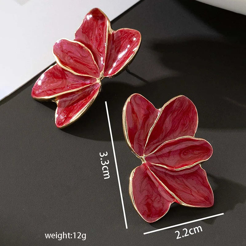 Pendientes Flower Enamel Luxe