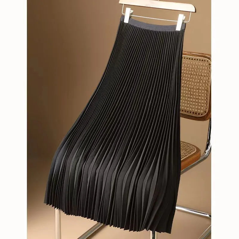 Falda Satin Midi