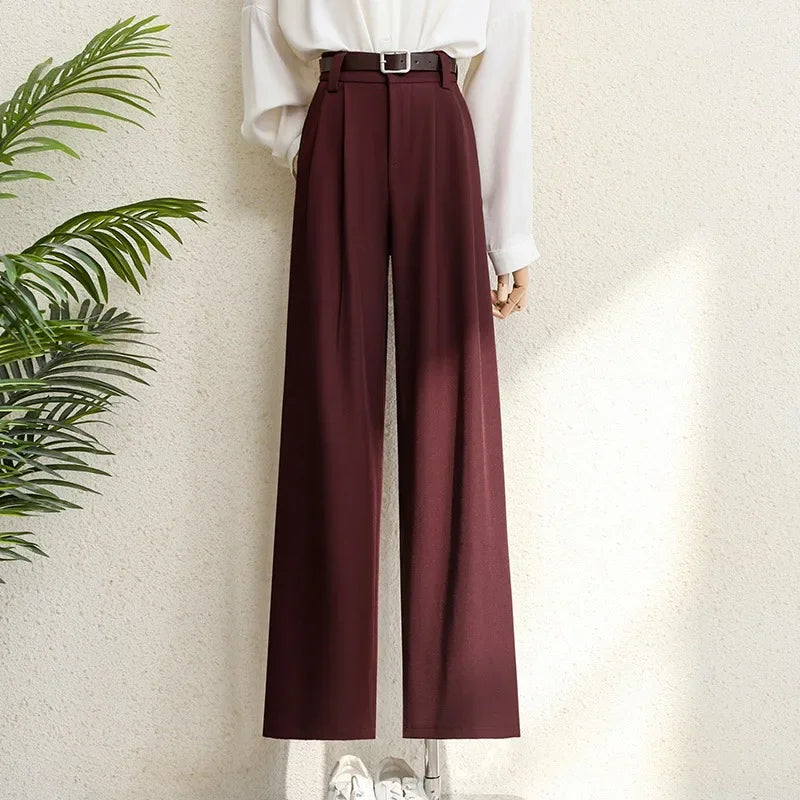 Pantalón Burgundy Wide Elegance