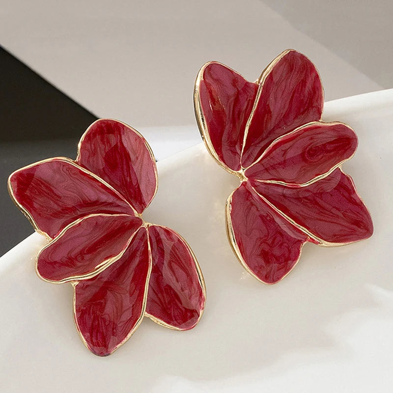 Pendientes Flower Enamel Luxe