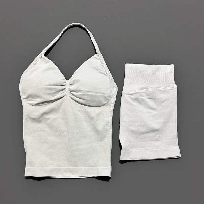 Conjunto Deportivo Halter Espalda Abierta 2 Piezas