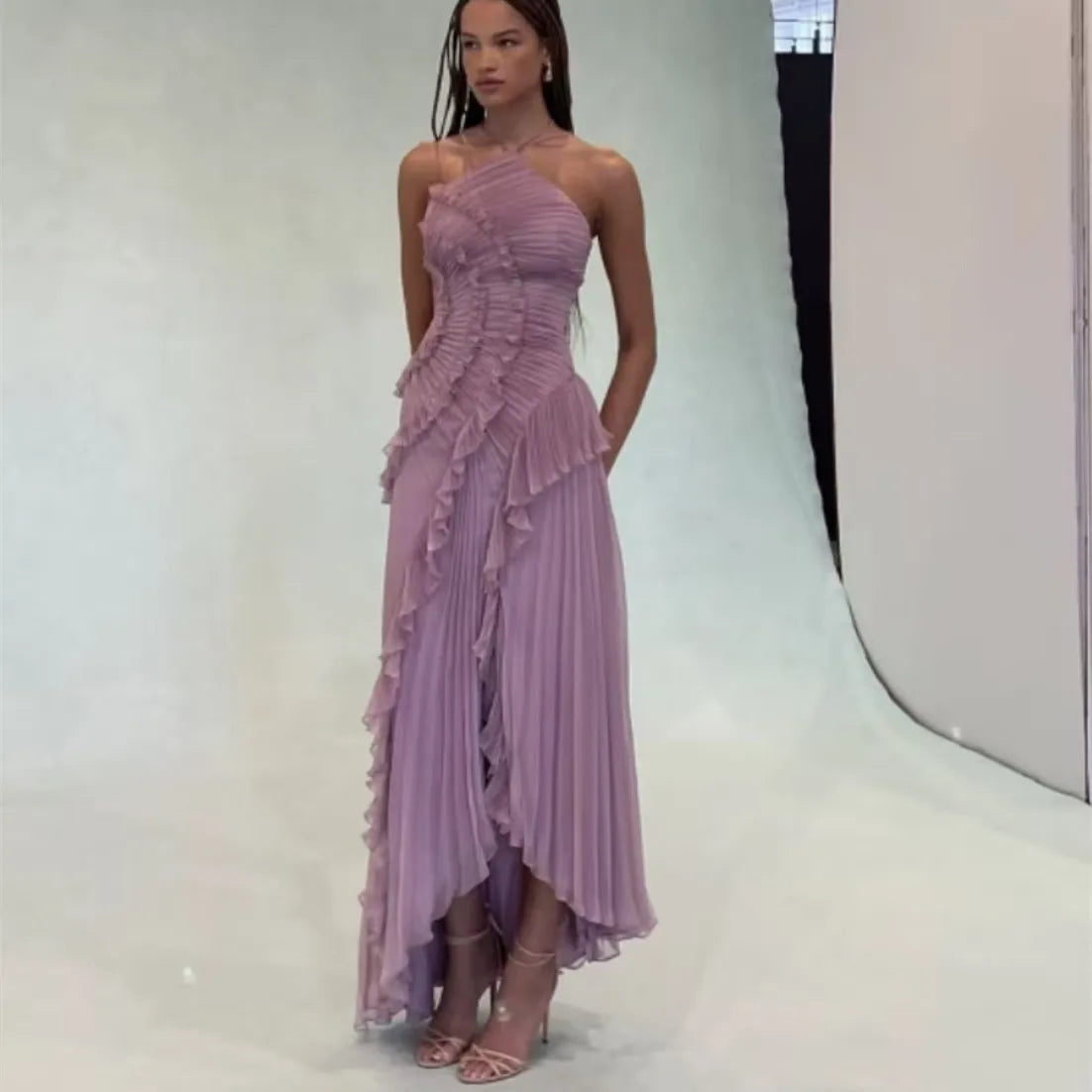 Vestido Aura Plisado