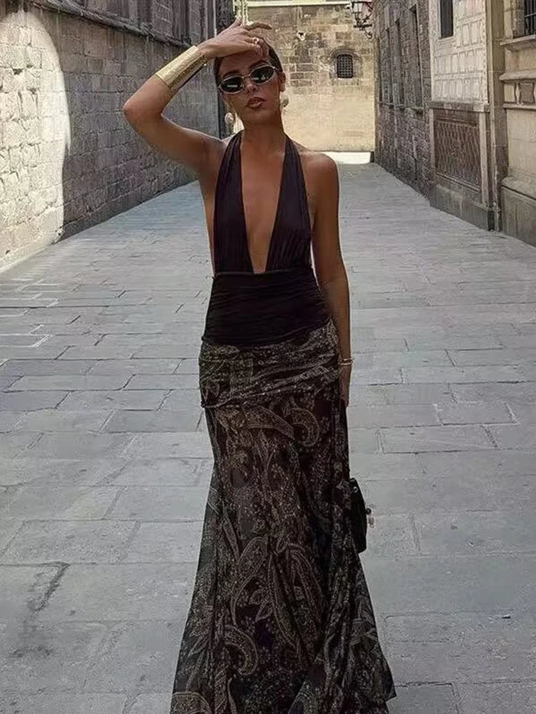 Falda Vintage Plisada