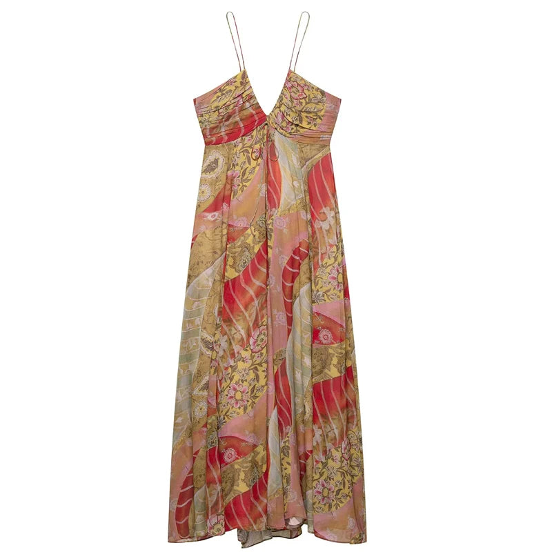 Vestido Floral Tie Vintage