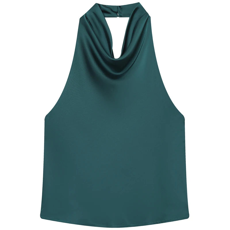 Top Corset Satin Halter Luxe