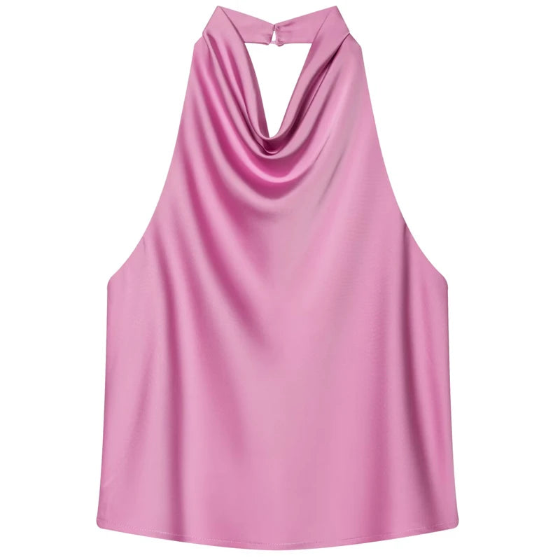 Top Corset Satin Halter Luxe