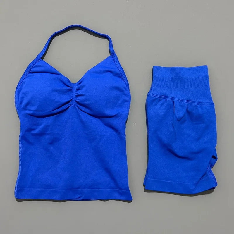 Conjunto Deportivo Halter Espalda Abierta 2 Piezas