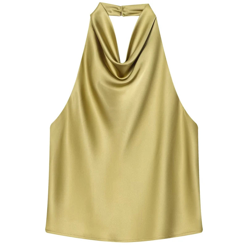 Top Corset Satin Halter Luxe