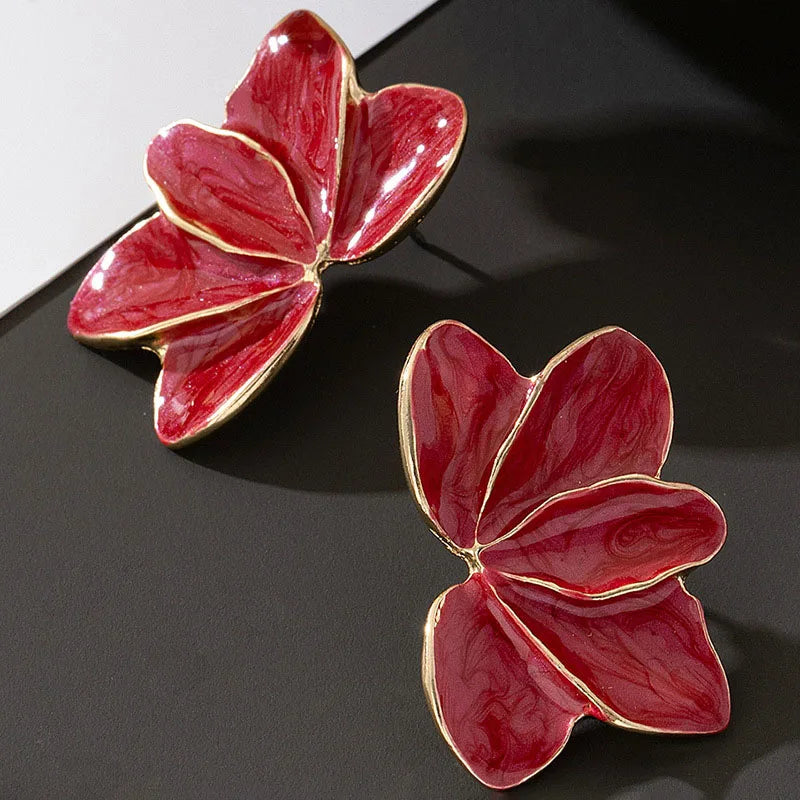 Pendientes Flower Enamel Luxe
