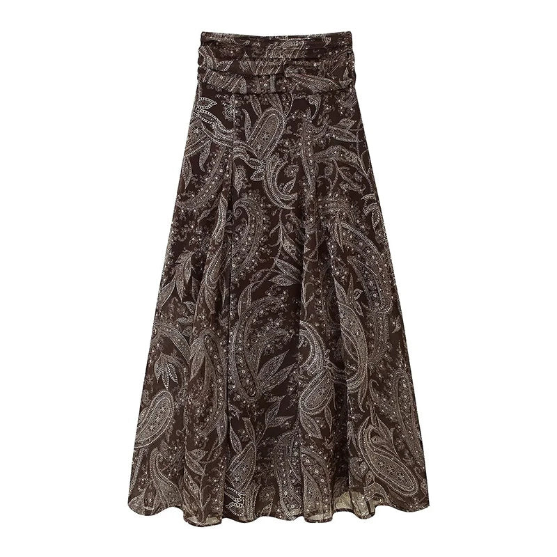 Falda Vintage Plisada