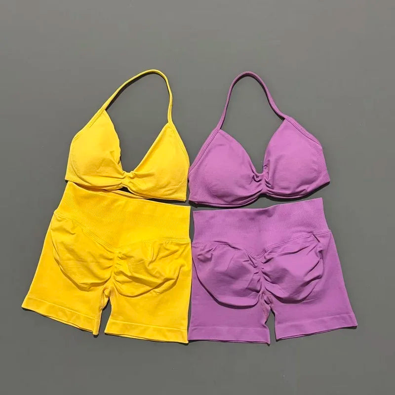Conjunto Deportivo Tirantes Sin Costuras 2 Piezas