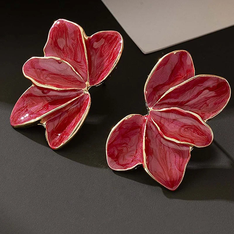 Pendientes Flower Enamel Luxe