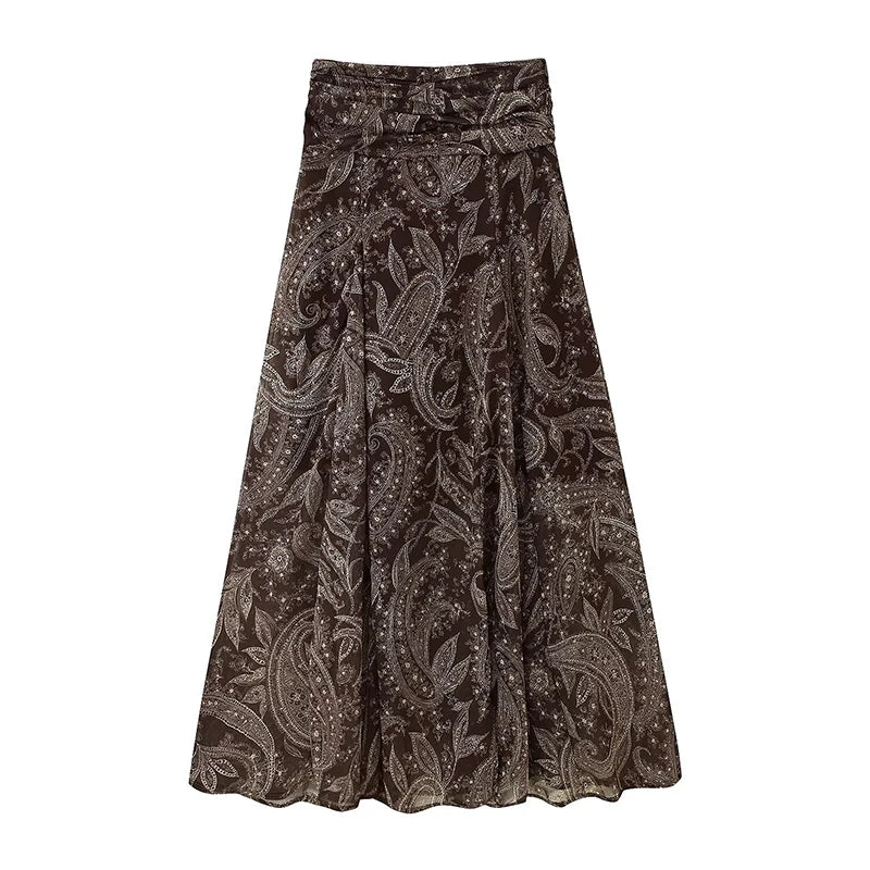 Falda Vintage Plisada