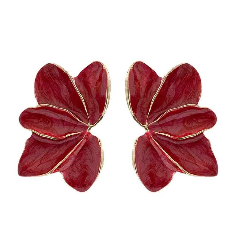 Pendientes Flower Enamel Luxe
