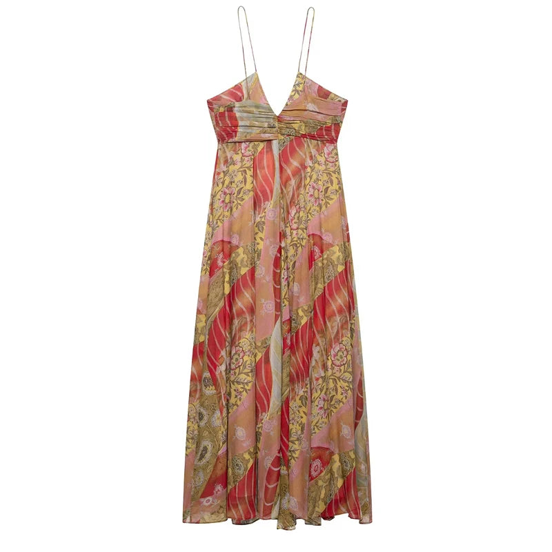 Vestido Floral Tie Vintage