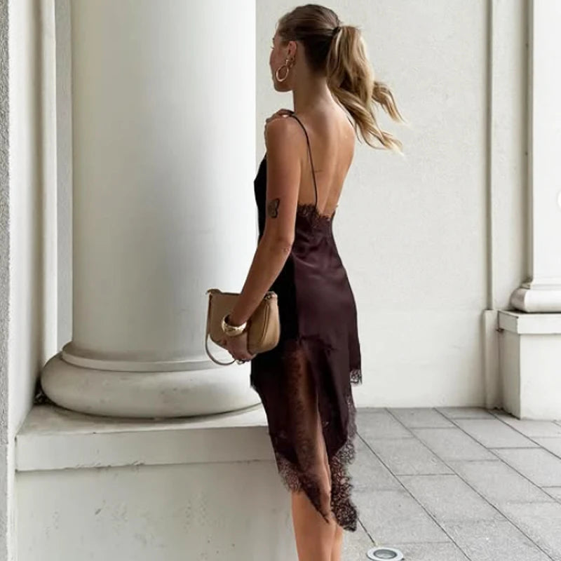 Vestido Lace Asym Élite