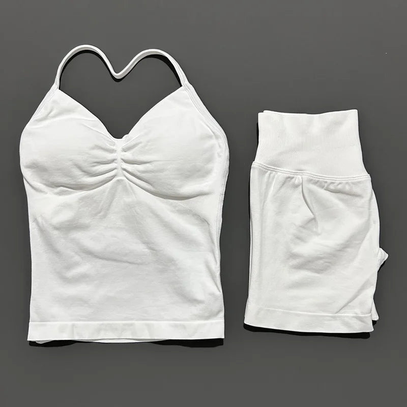 Conjunto Deportivo Halter Espalda Abierta 2 Piezas
