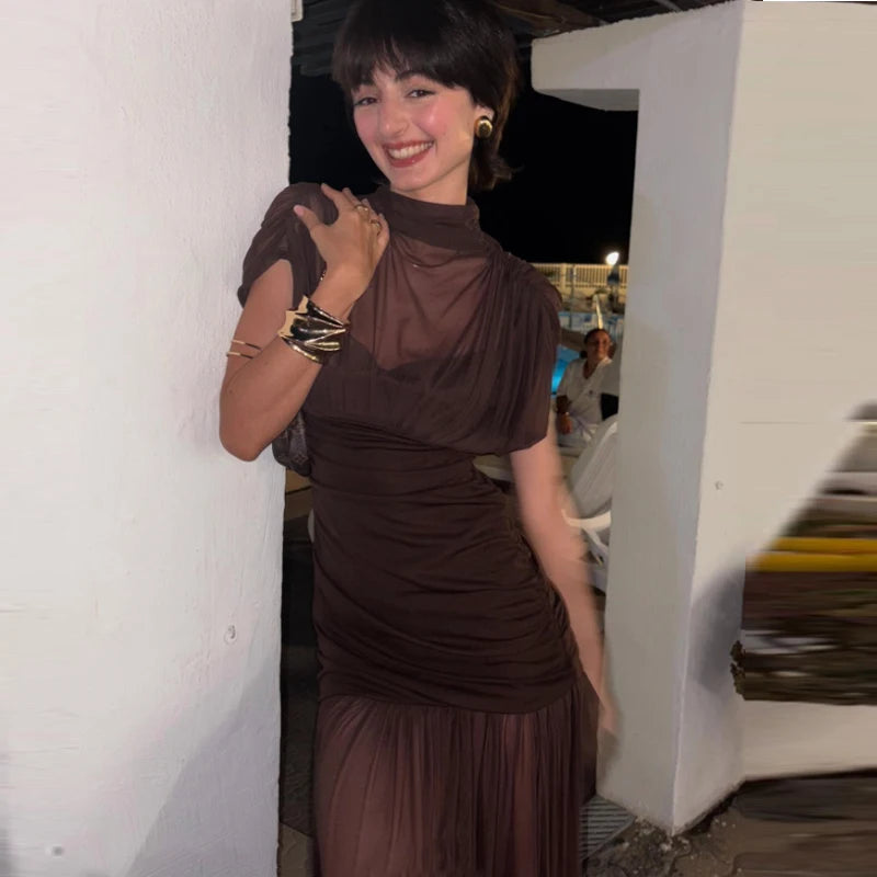 Vestido Mesh Bodycon Luxe