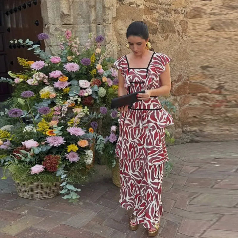 Vestido Aura Floral Cascada