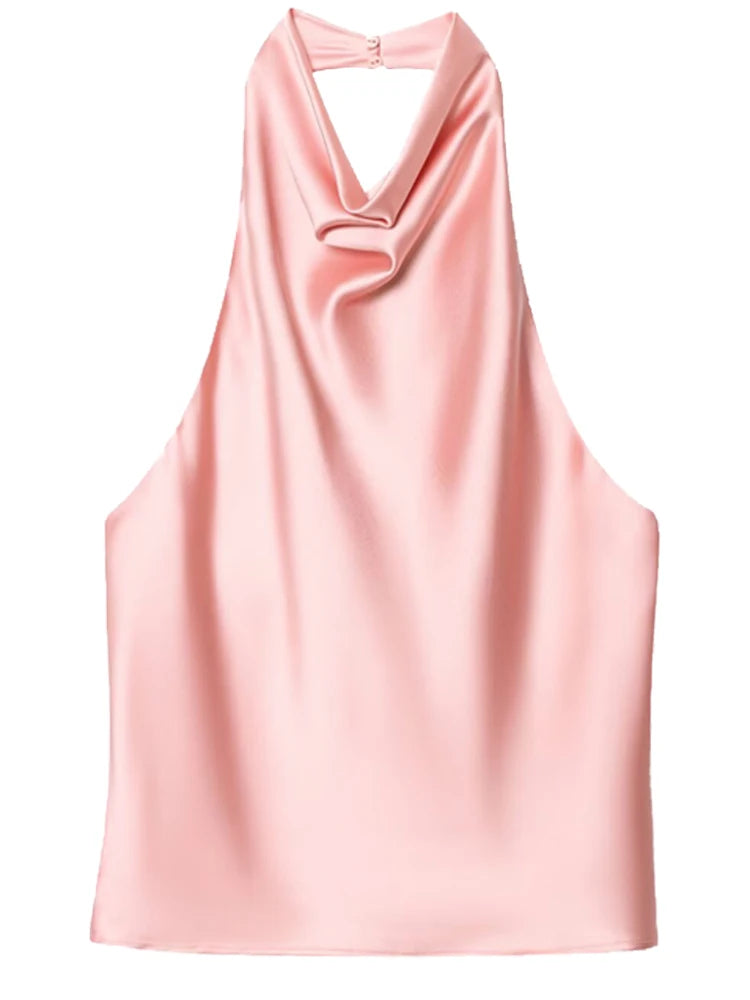 Top Corset Satin Halter Luxe