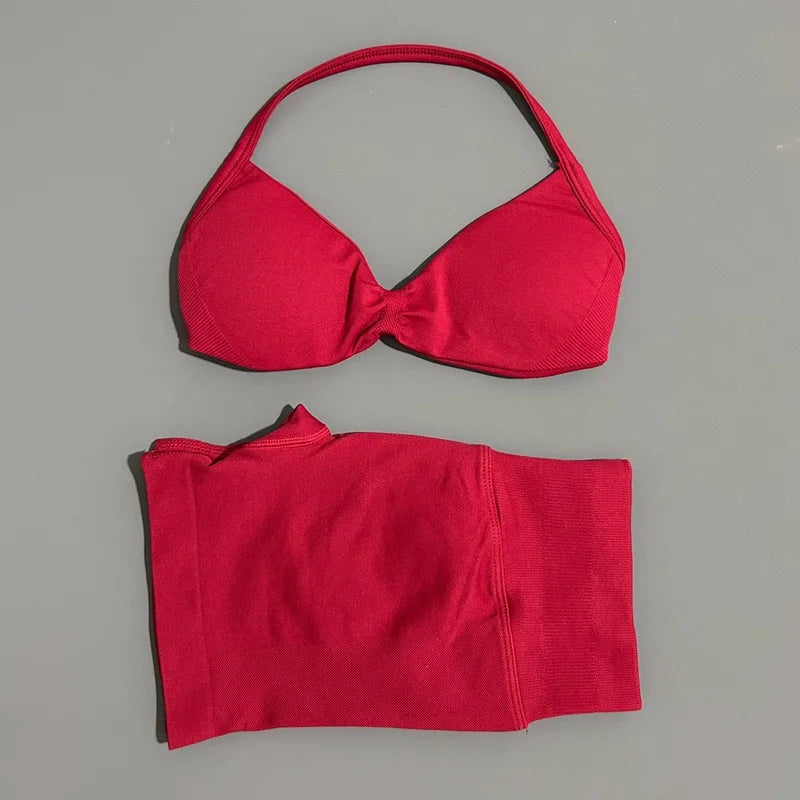 Conjunto Deportivo Tirantes Sin Costuras 2 Piezas