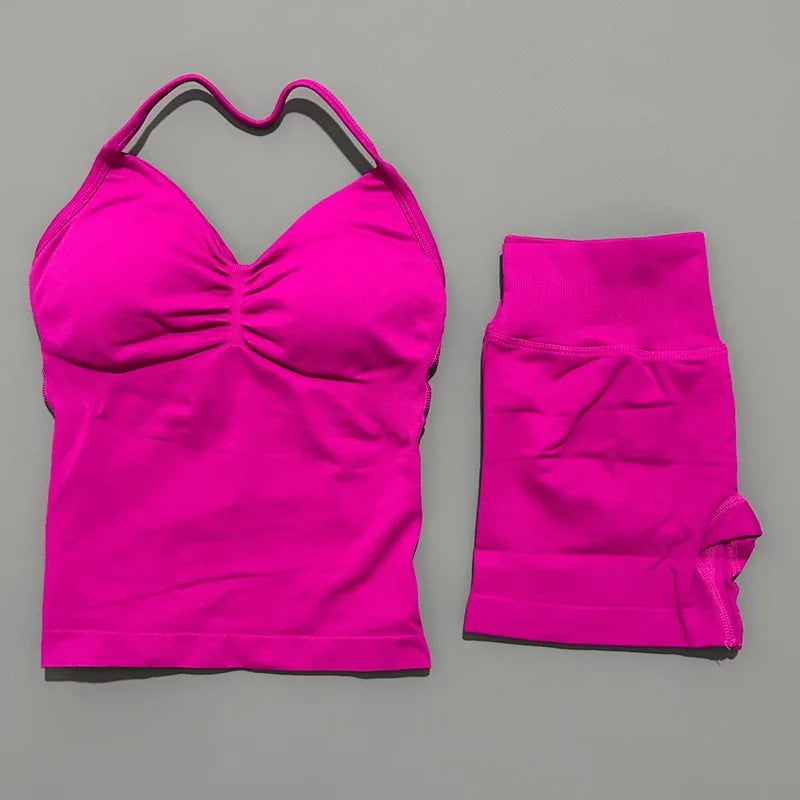 Conjunto Deportivo Halter Espalda Abierta 2 Piezas