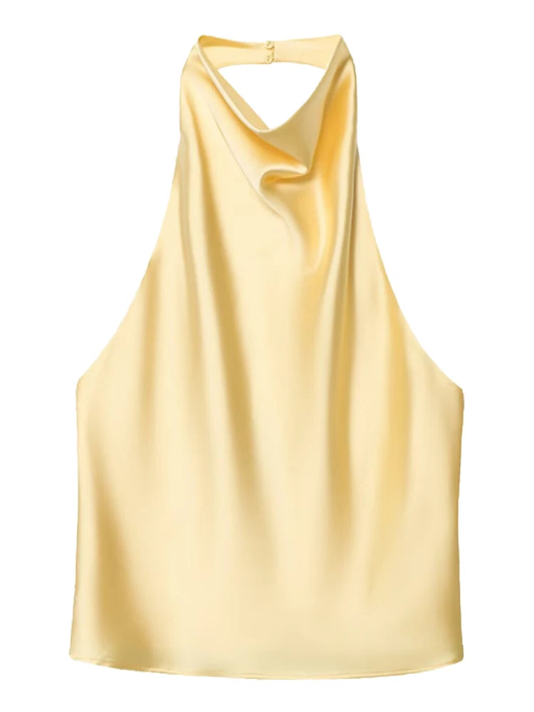 Top Corset Satin Halter Luxe