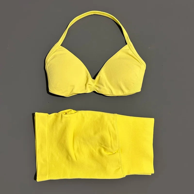 Conjunto Deportivo Tirantes Sin Costuras 2 Piezas
