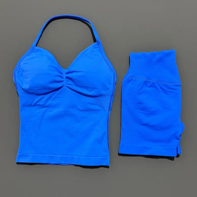 Conjunto Deportivo Halter Espalda Abierta 2 Piezas