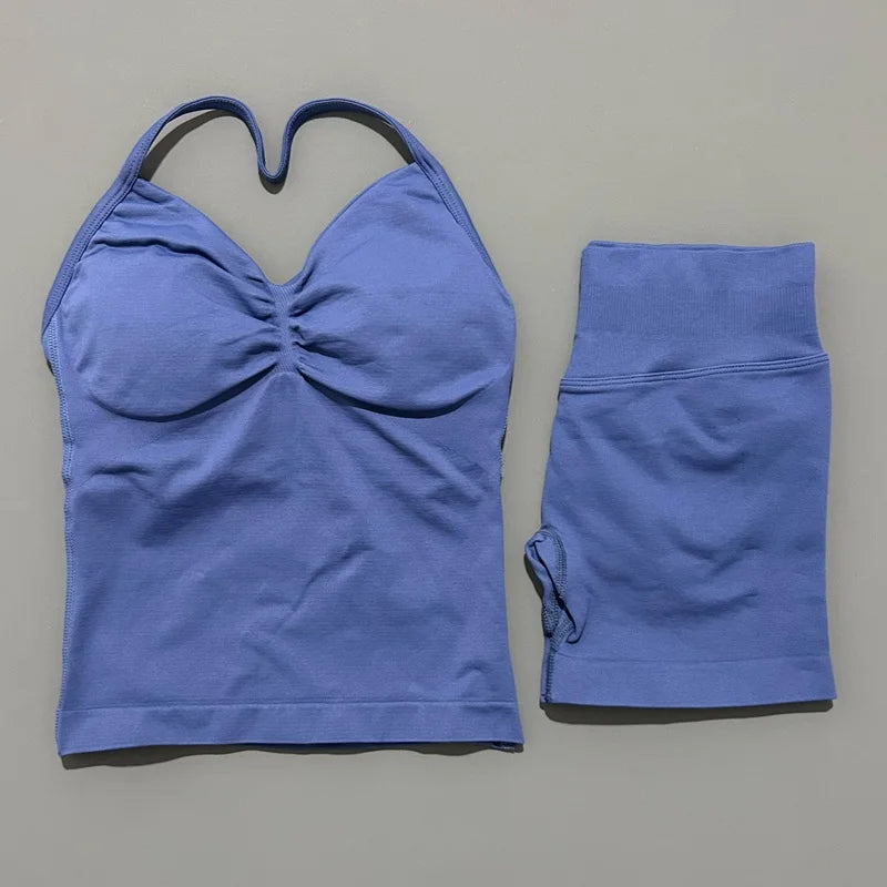 Conjunto Deportivo Halter Espalda Abierta 2 Piezas